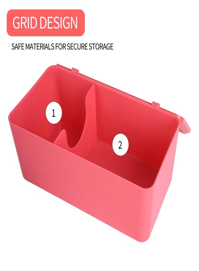ChengFu pad and tampon organizer for bathroom,Sanitary Napkin Holder, Pad and Tampon Organizer for Period, Sanitary Napkin Storage Container, Pink - Image 3